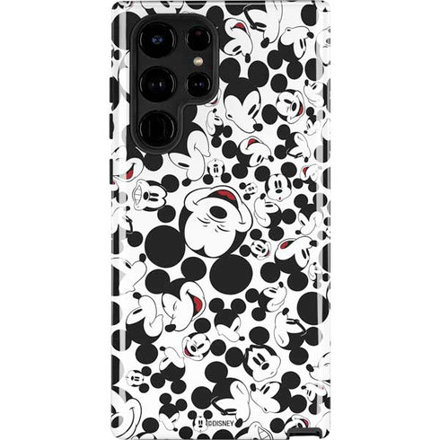 Disney Mickey Mouse Face Pattern Galaxy S25 Ultra Impact Case